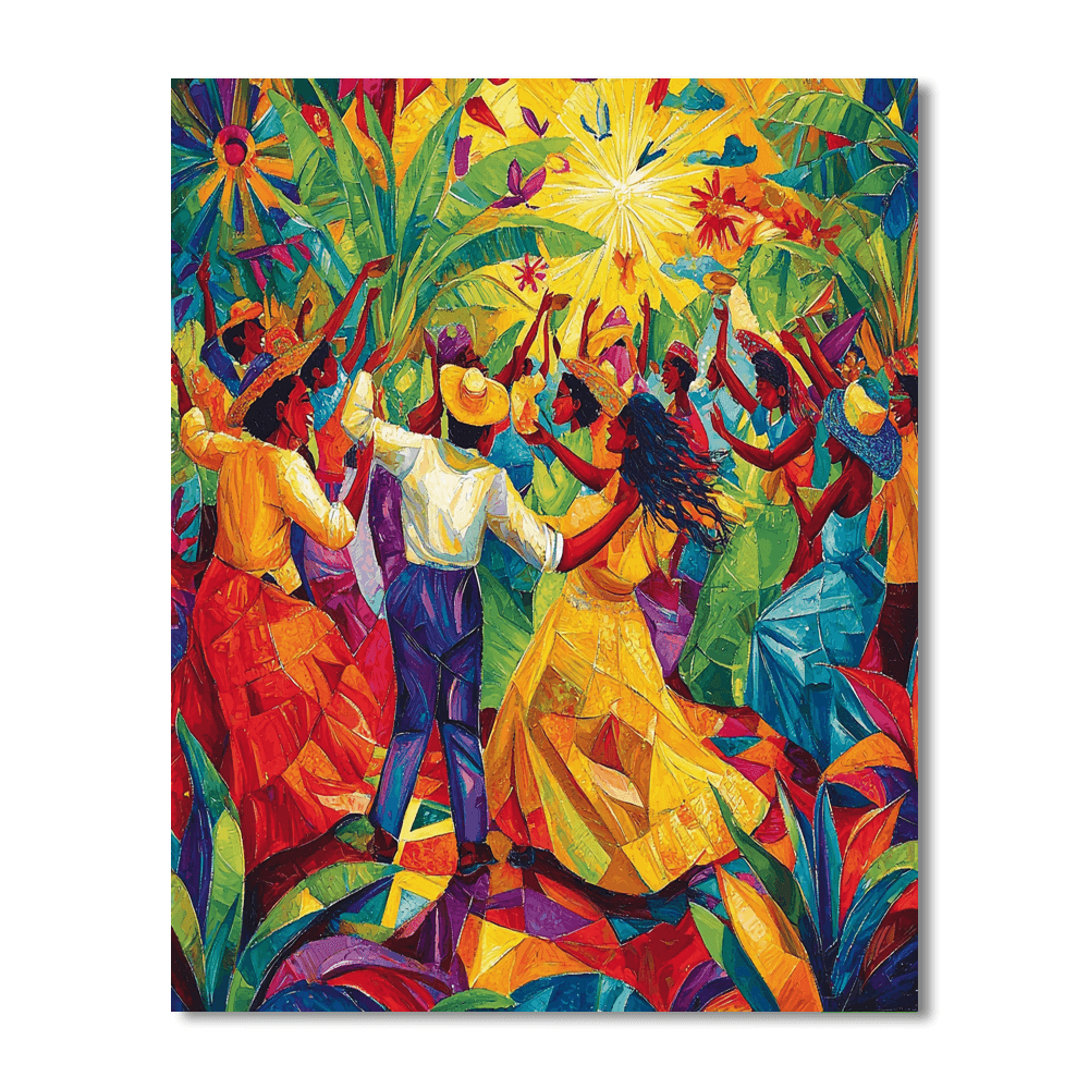 Rivera Inspired Joyful Gatherings  Numbered Painting Kits