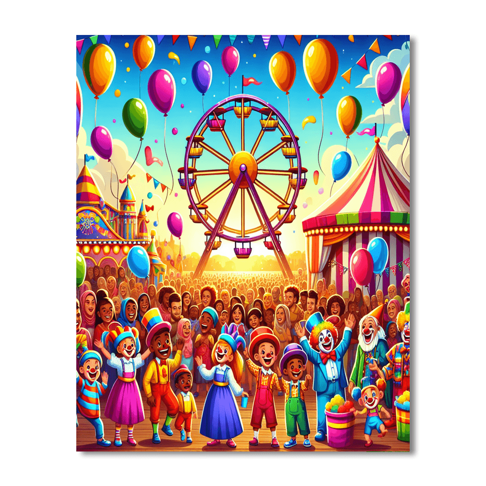 Cheerful Carnival Celebration Paint By Numbers Kits