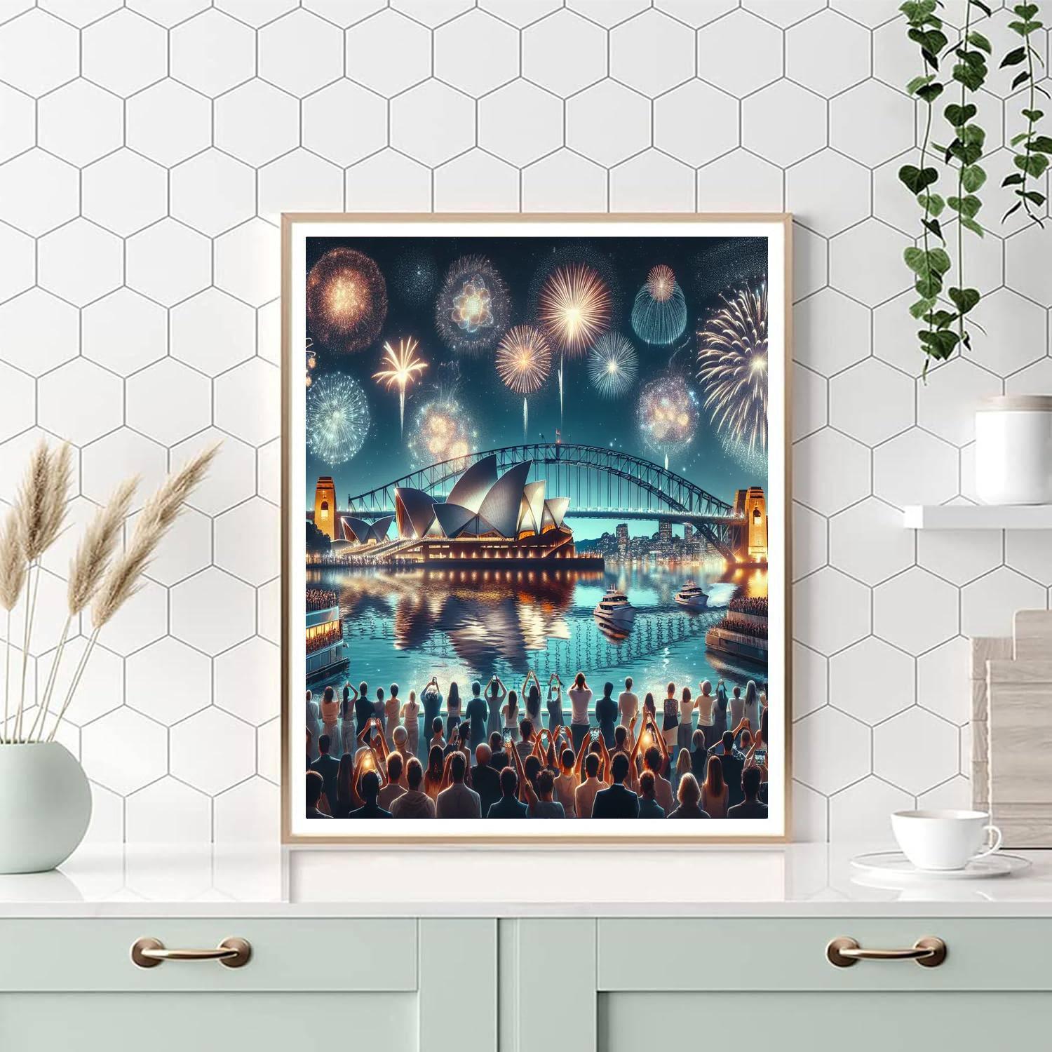 Sydney New Year's Eve - Sydney, Australia Paint By Color