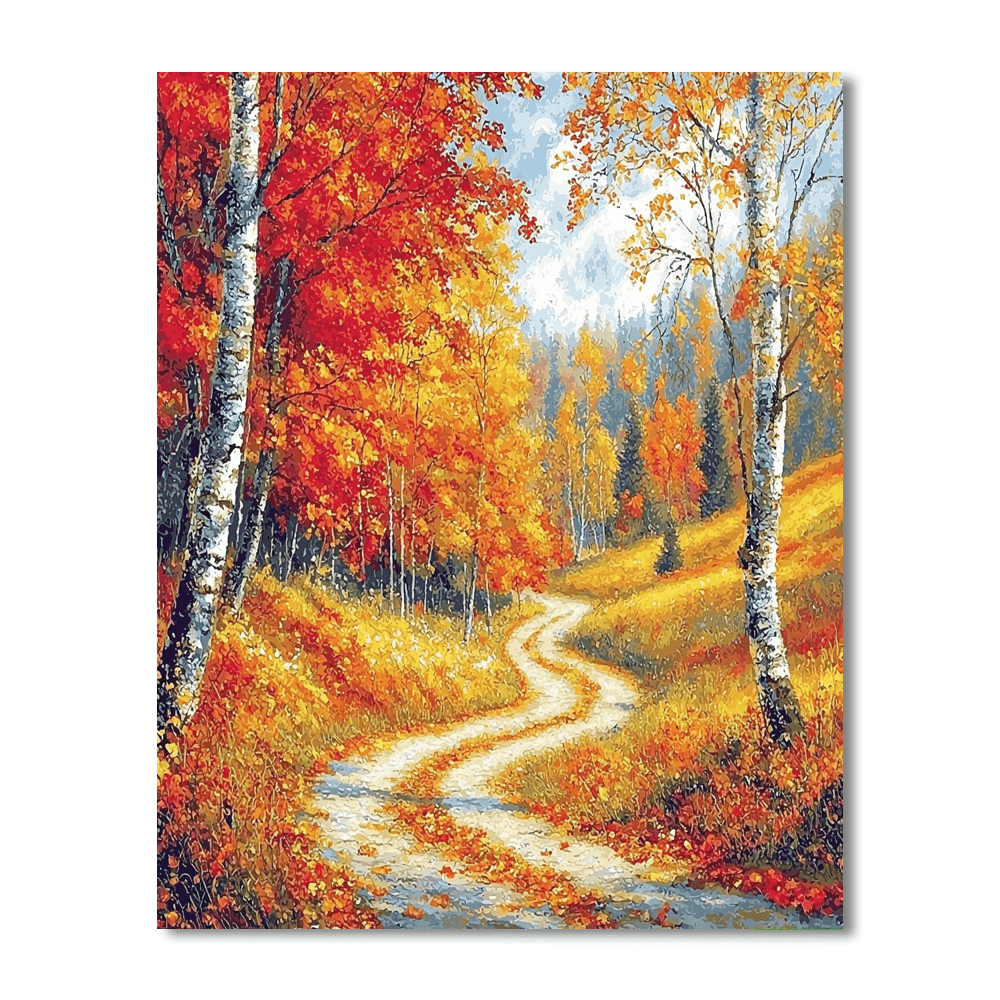 Claude Monet Inspired Timeless Autumn  Paint By Numbers