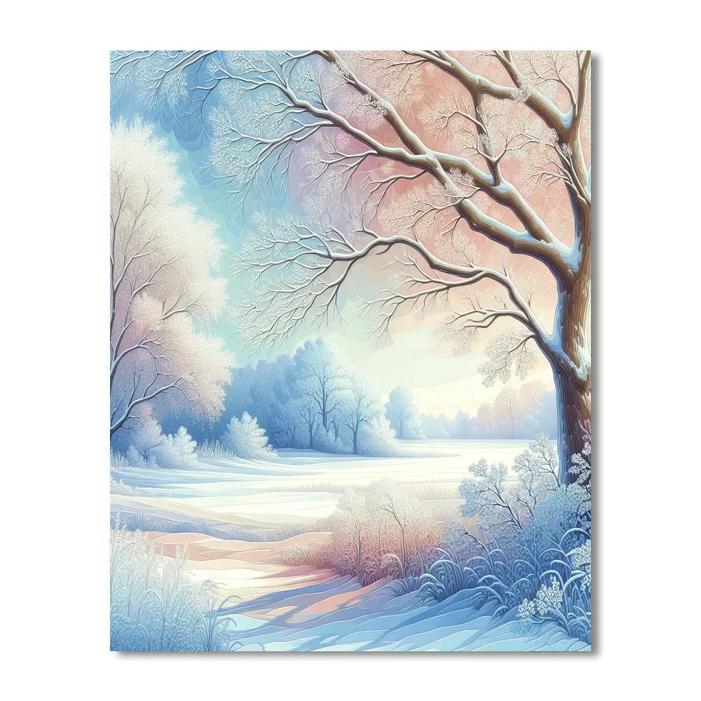 Winter's Tranquil Beauty Paint By Color