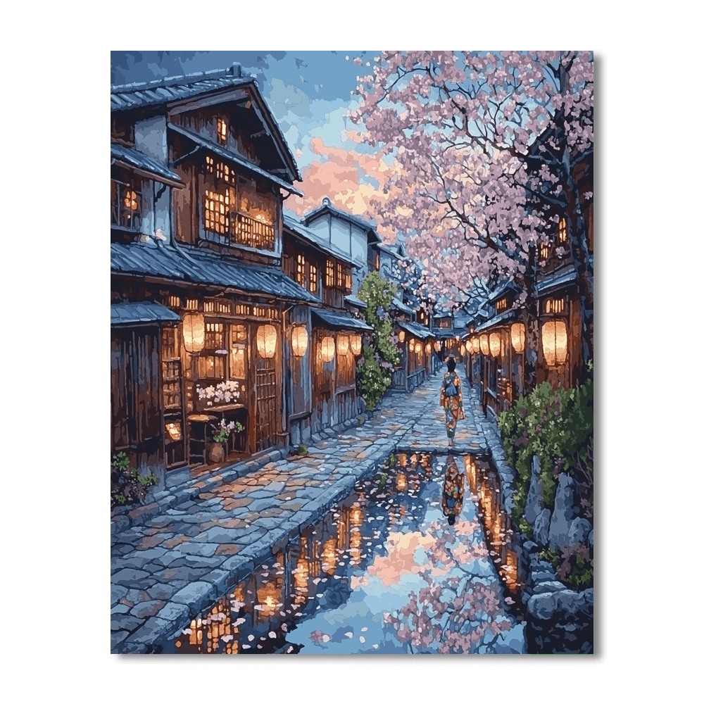 Gion District Paint By Color