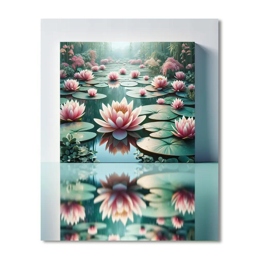 Crystal Water Lily Haven DIY Paint By Numbers