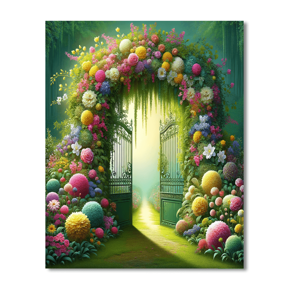 Magical Garden Gate DIY Paint By Numbers