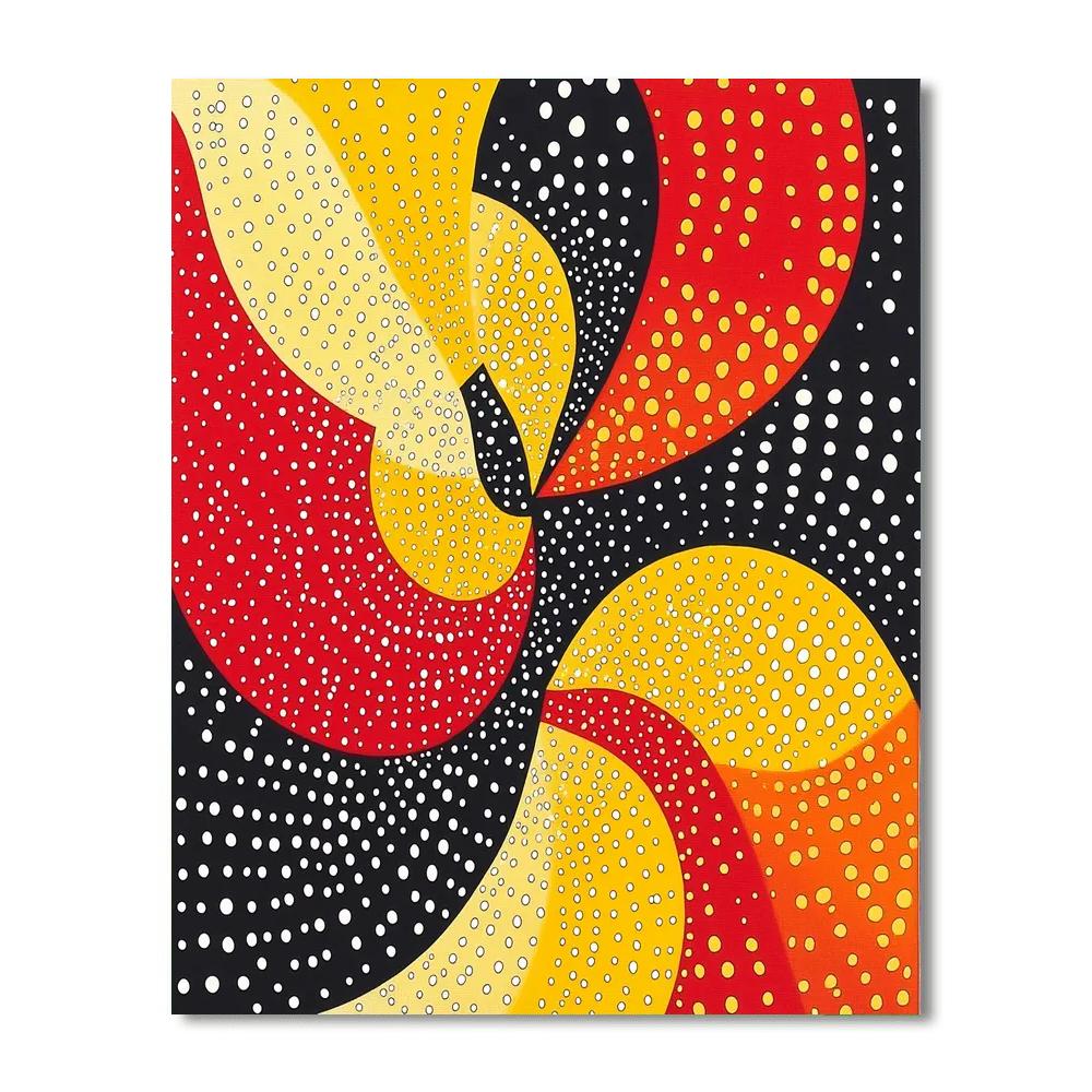 Yayoi Kusama Inspired The Dance Of Dots  DIY Paint By Numbers