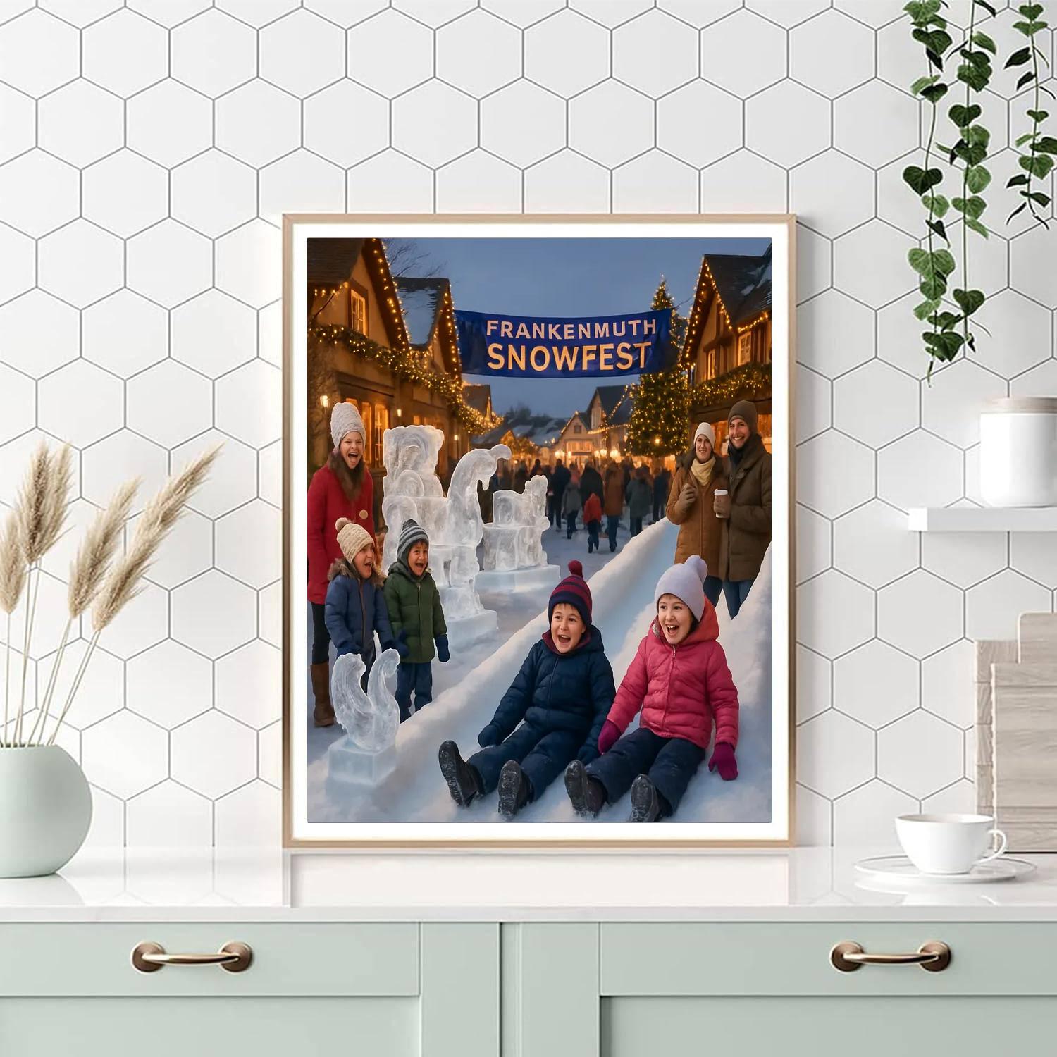 Frankenmuth Snowfest - Usa Paint By Numbers Kits