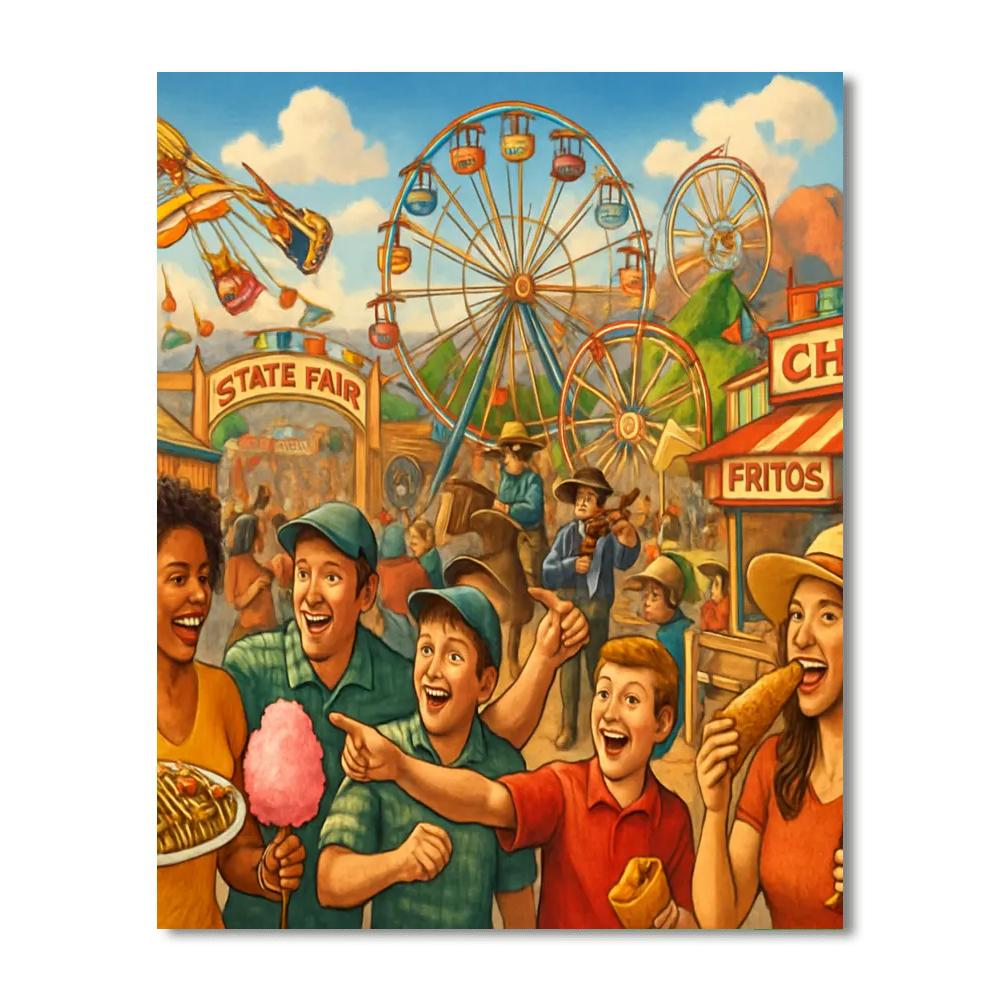 Albuquerque New Mexico State Fair Paint By Numbers Kits