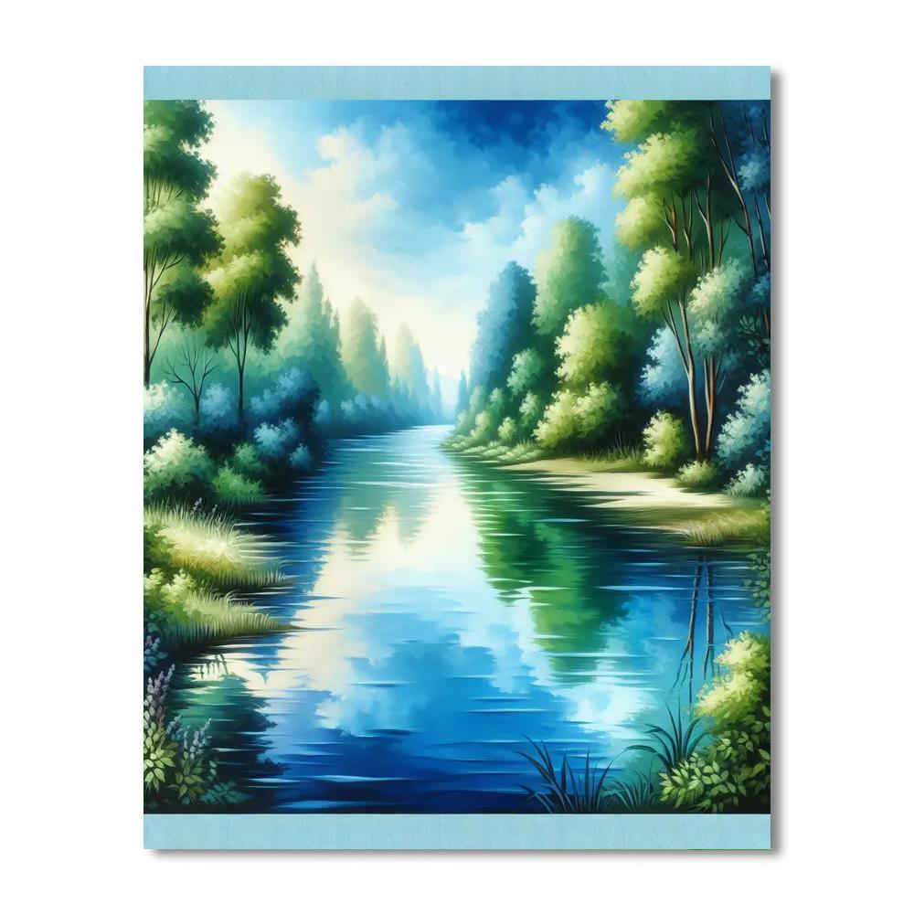 Mystic River Serenity Number Painting