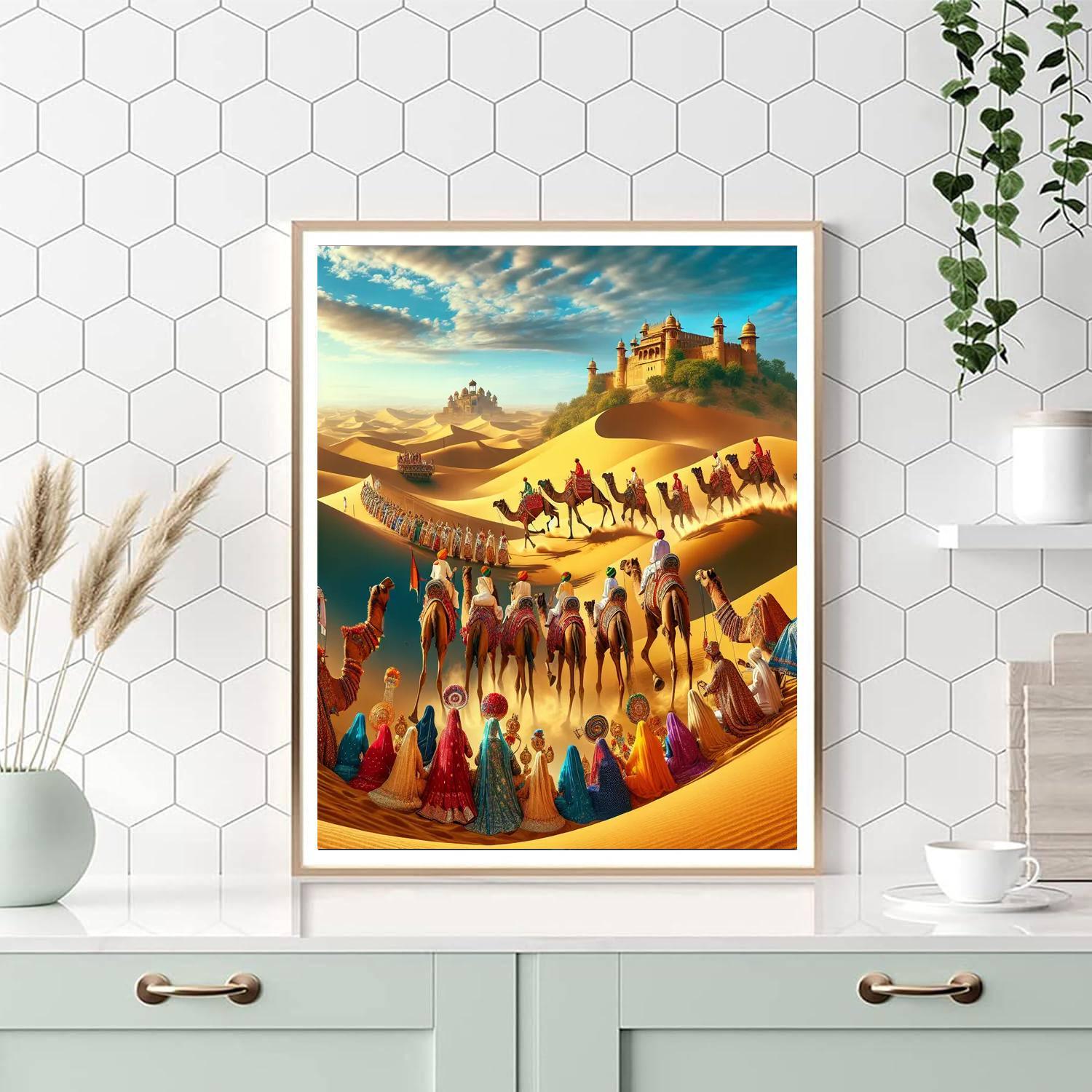 Camel Festival - Bikaner, India Paint By Numbers Kits