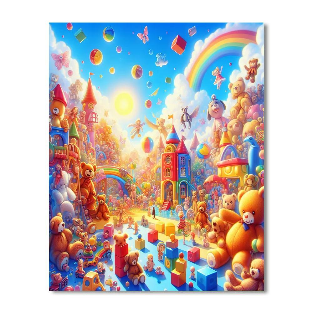 Whimsical Toyland Fantasy Painting By Numbers Kit