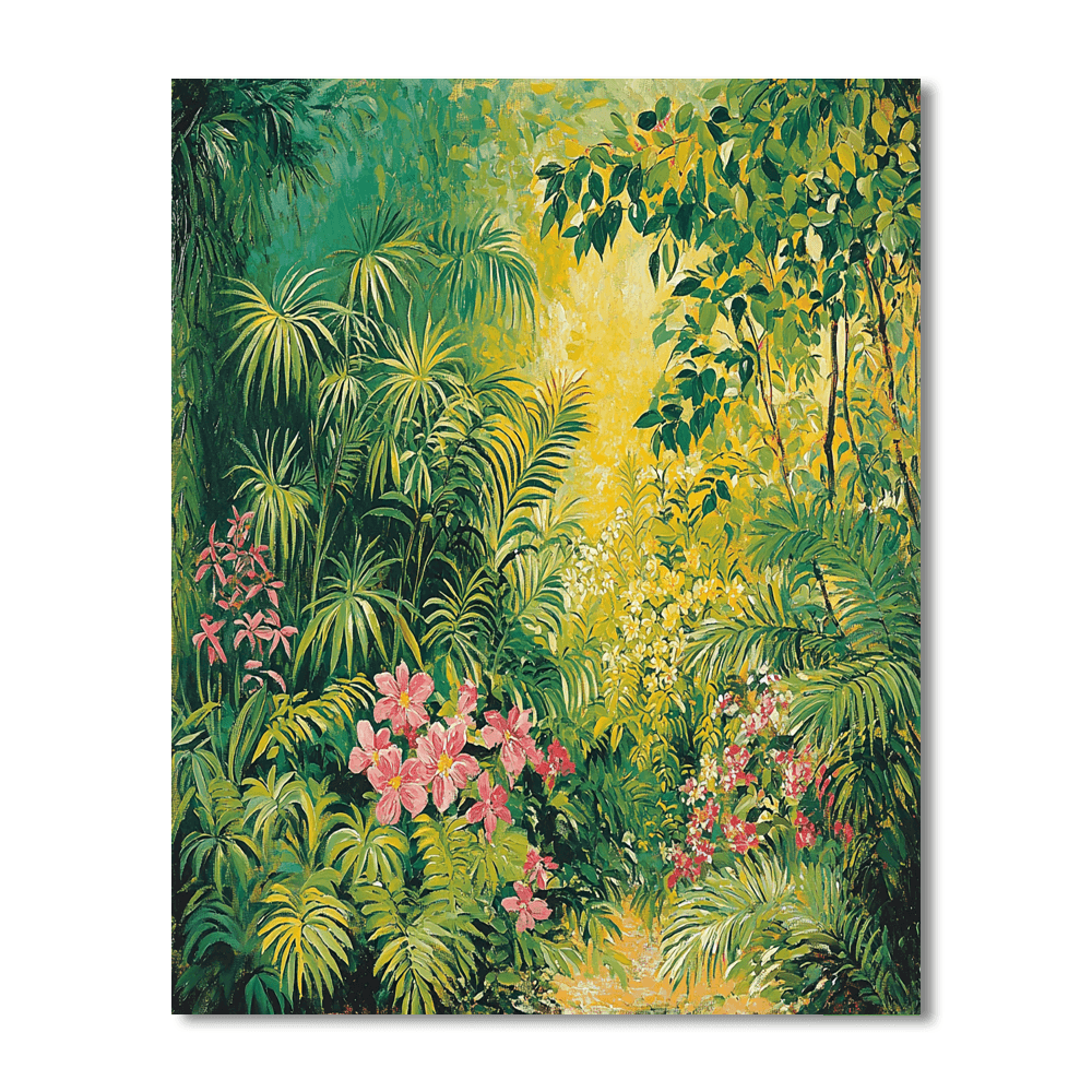 Henri Rousseau Inspired Botanical Delight  Painting By Numbers Kit