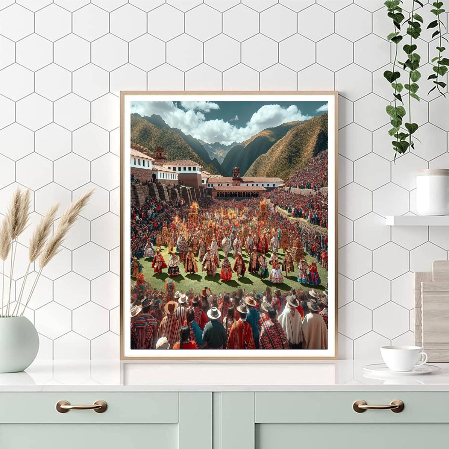 Festival Of The Sun - Inti Raymi - Cusco, Peru Painting Number Kit