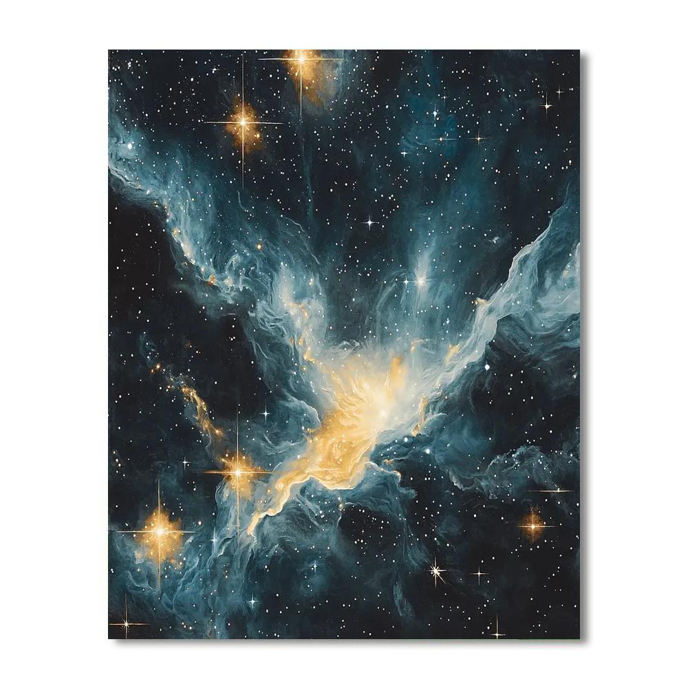 Michelangelo Inspired Starry Equinox  DIY Paint By Numbers