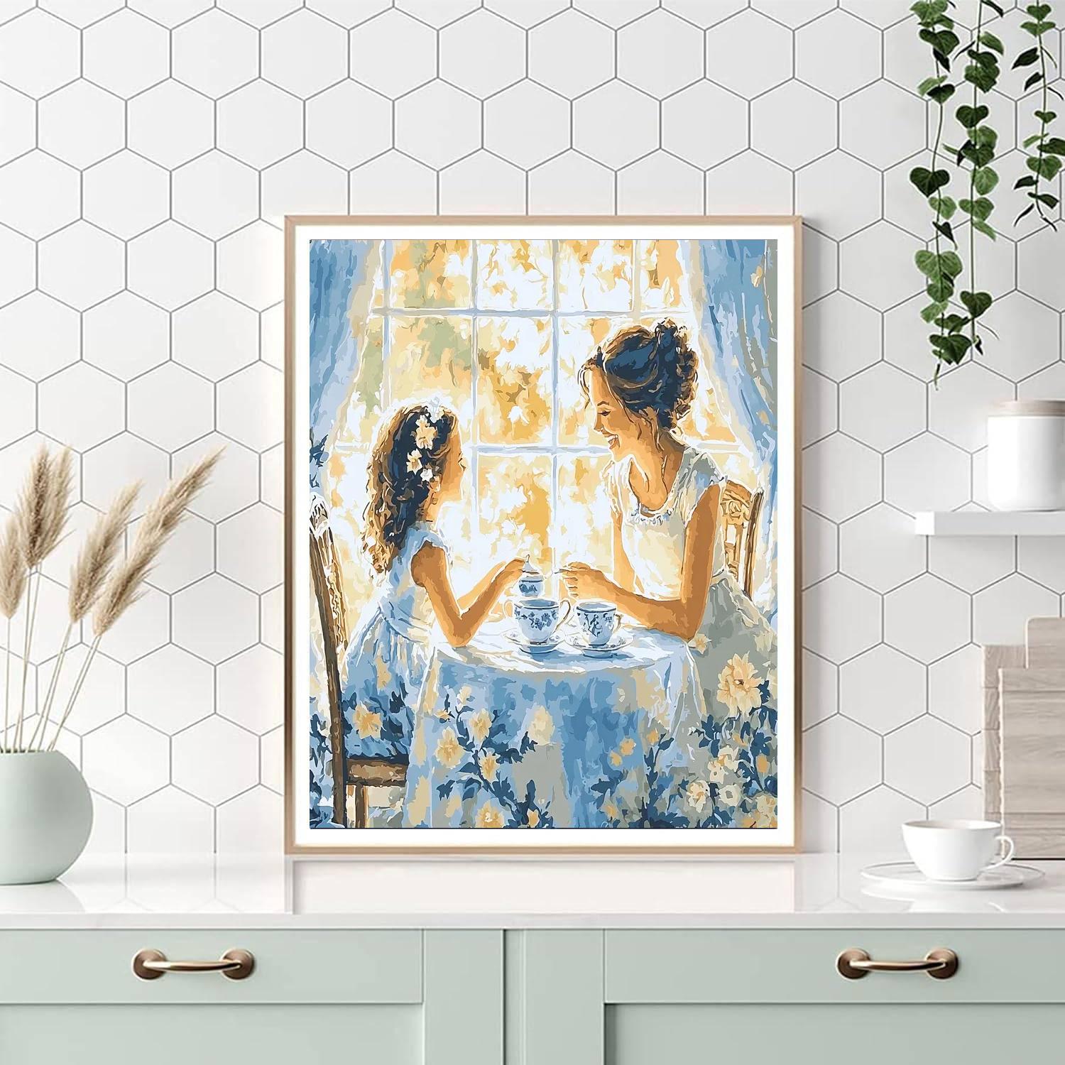 Afternoon Tea With Mama Number Painting
