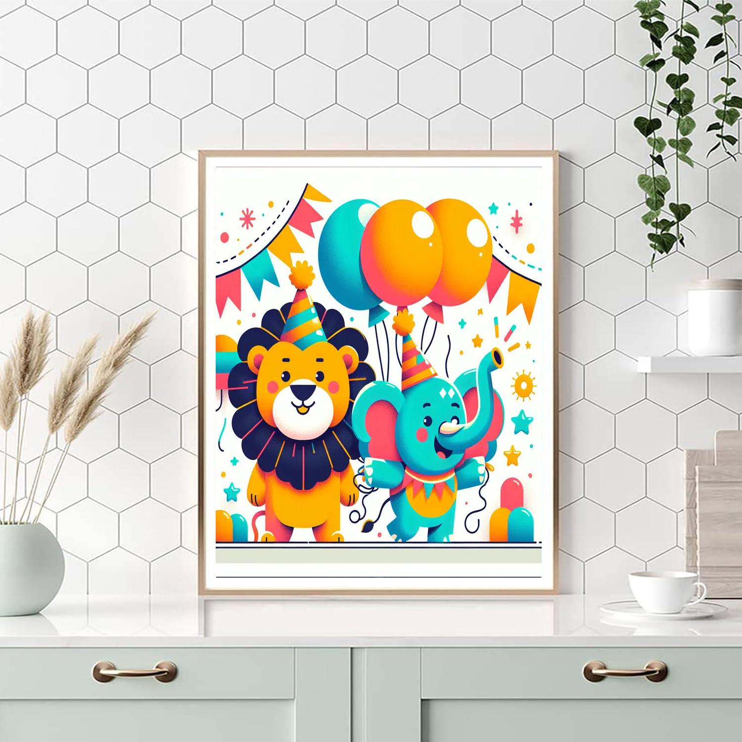 Amazing Animal Parade Paint By Numbers