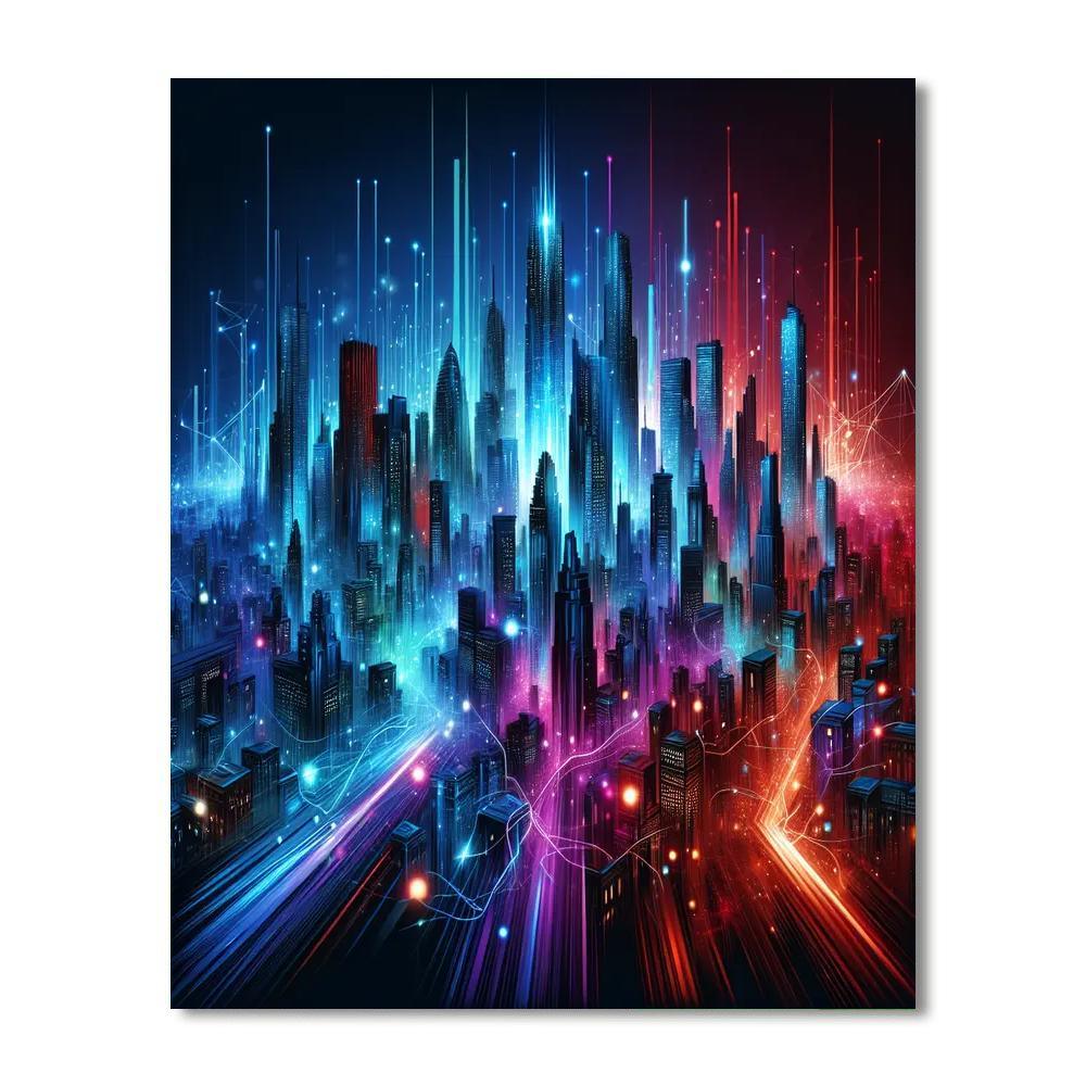 Urban Vibes Skyline Paint By Color