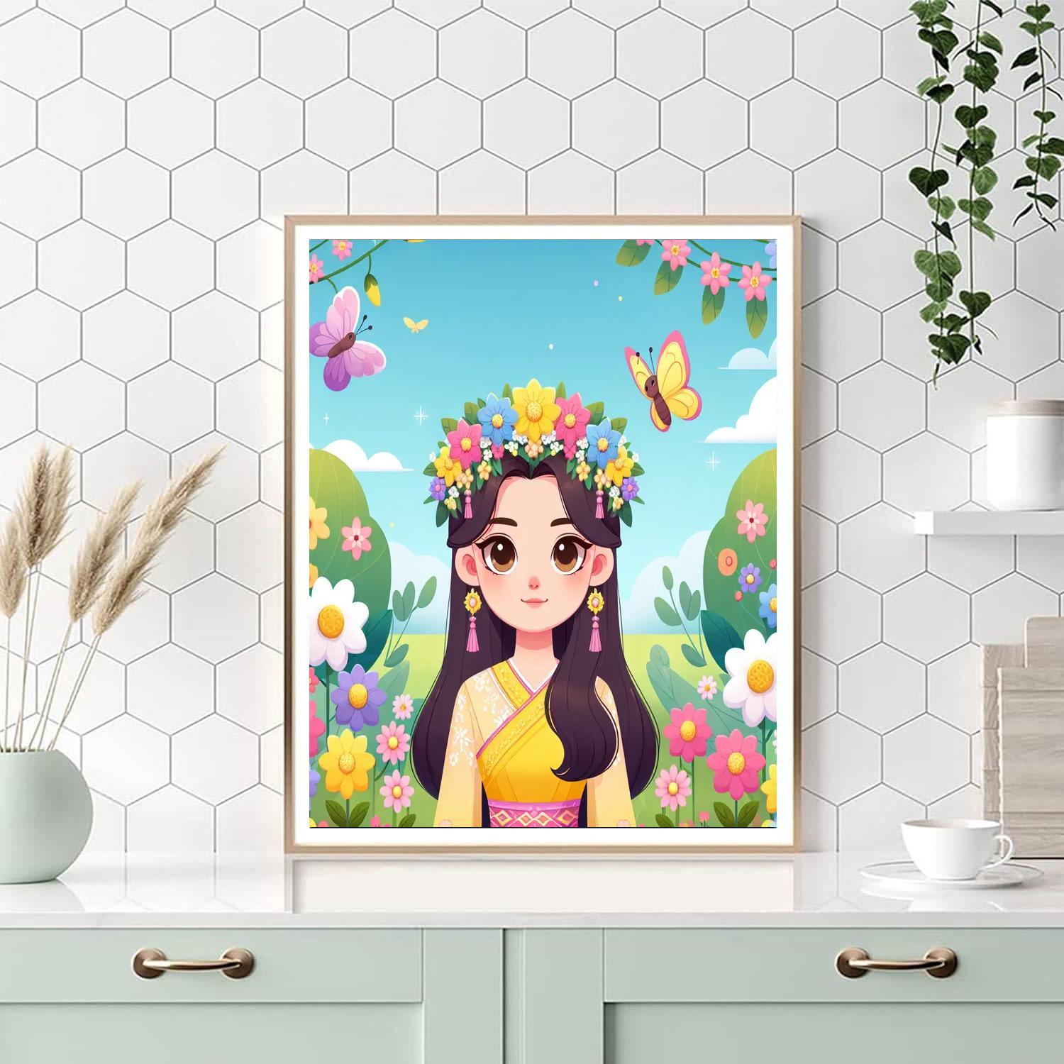 Princess Of The Spring Garden Paint By Color