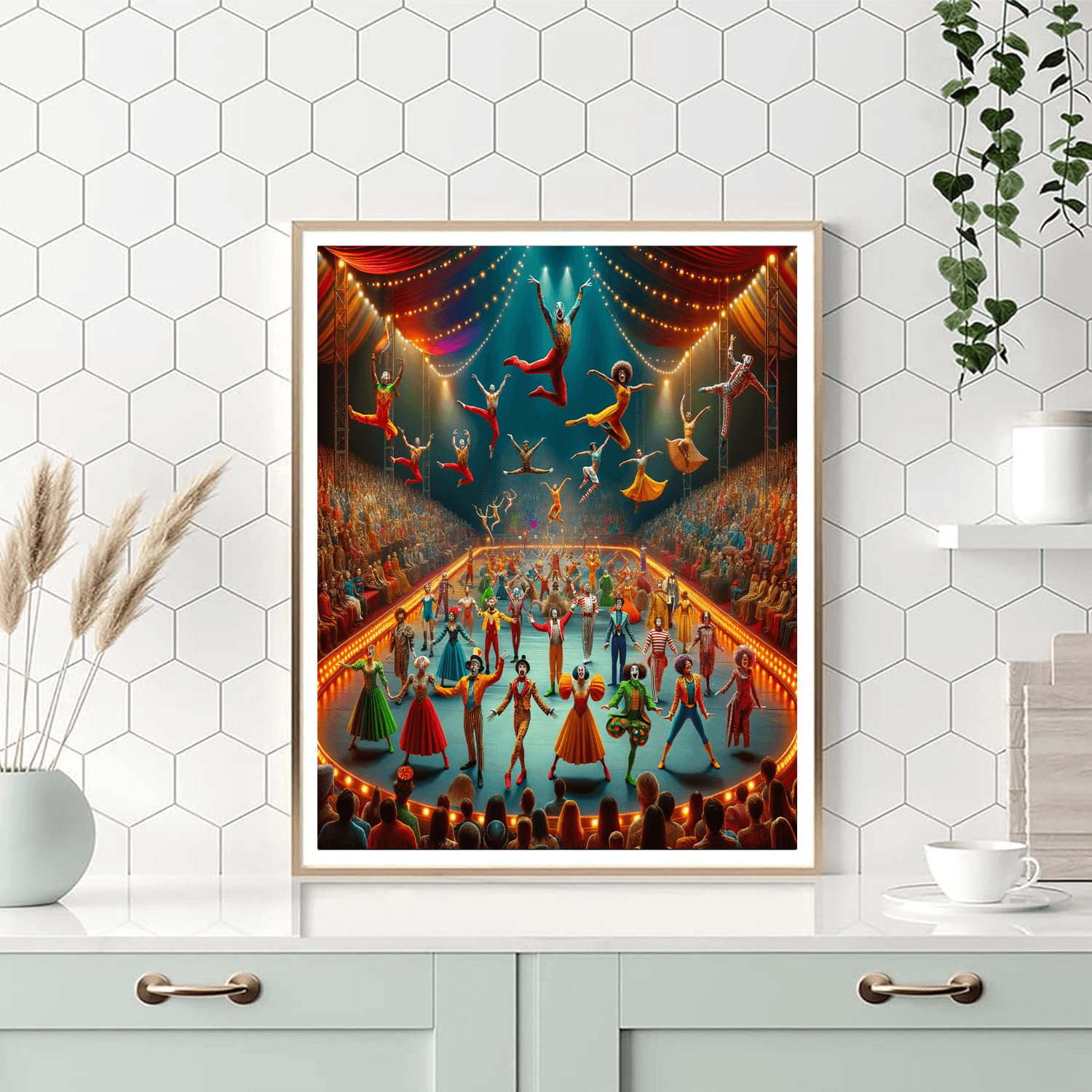 International Circus Festival Number Painting