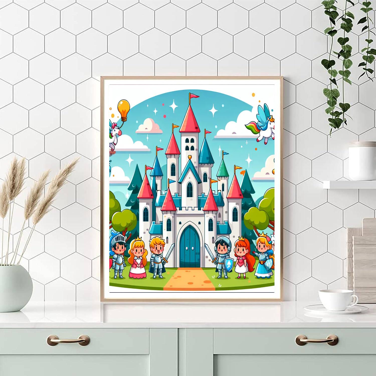 Whimsical Castle Adventure DIY Paint By Numbers