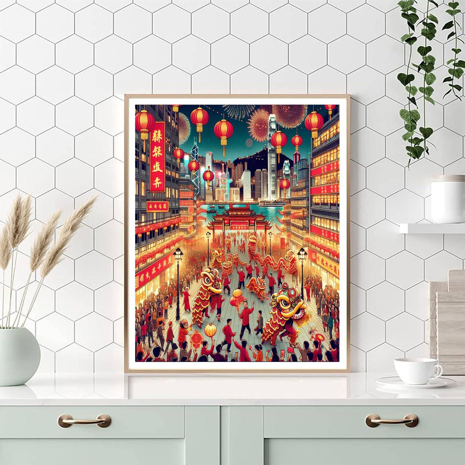 Chinese New Year - Hong Kong, China Painting Number Kit