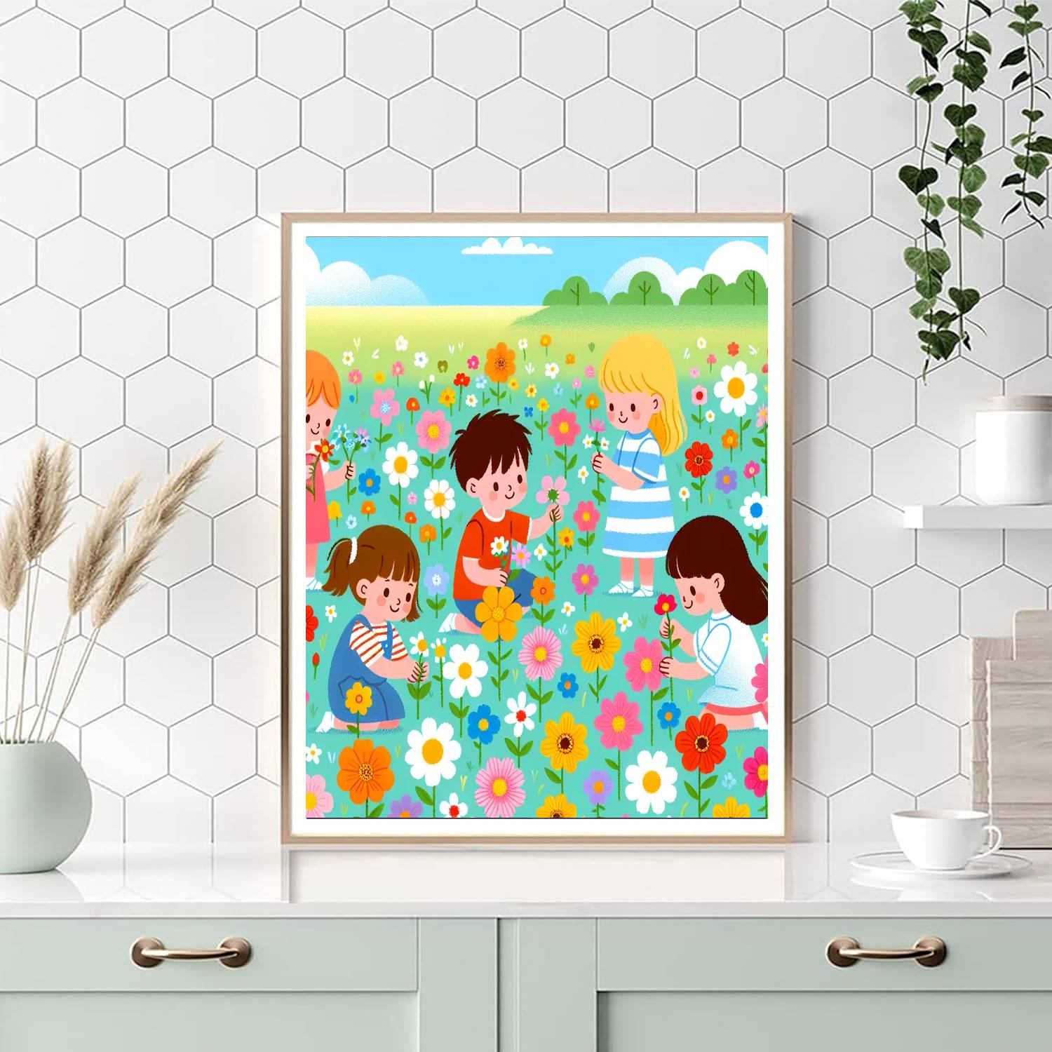 Wildflower Wonder Number Painting