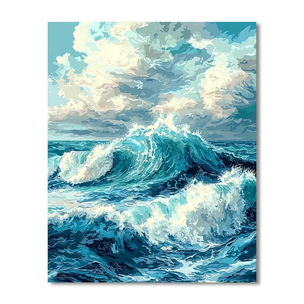 Michelangelo Inspired Oceanic Majesty  DIY Paint By Numbers