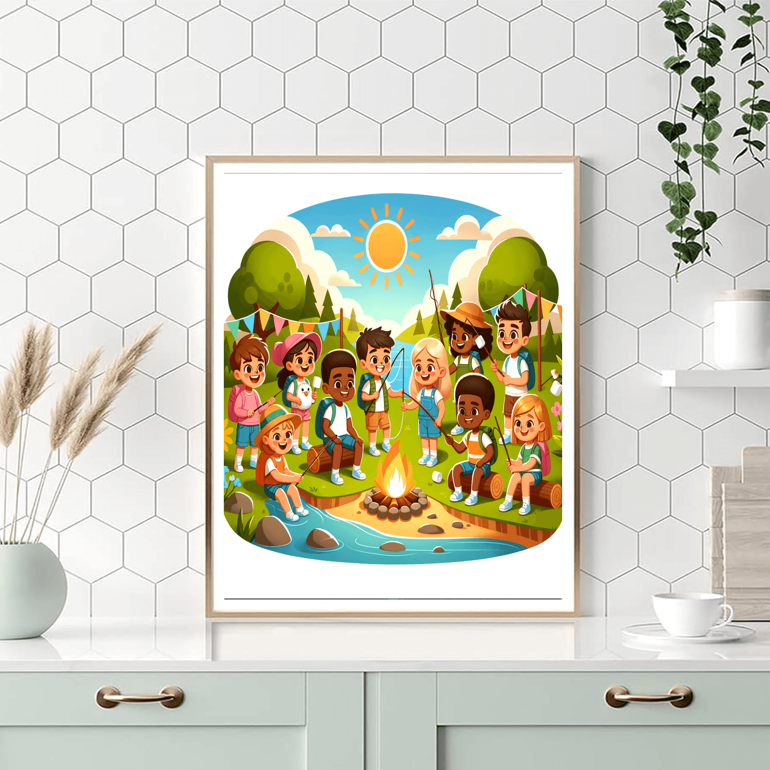 Charming Summer Camp Paint By Number