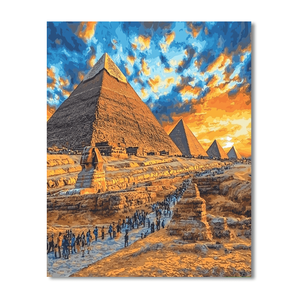 Pyramids Of Giza Paint By Numbers
