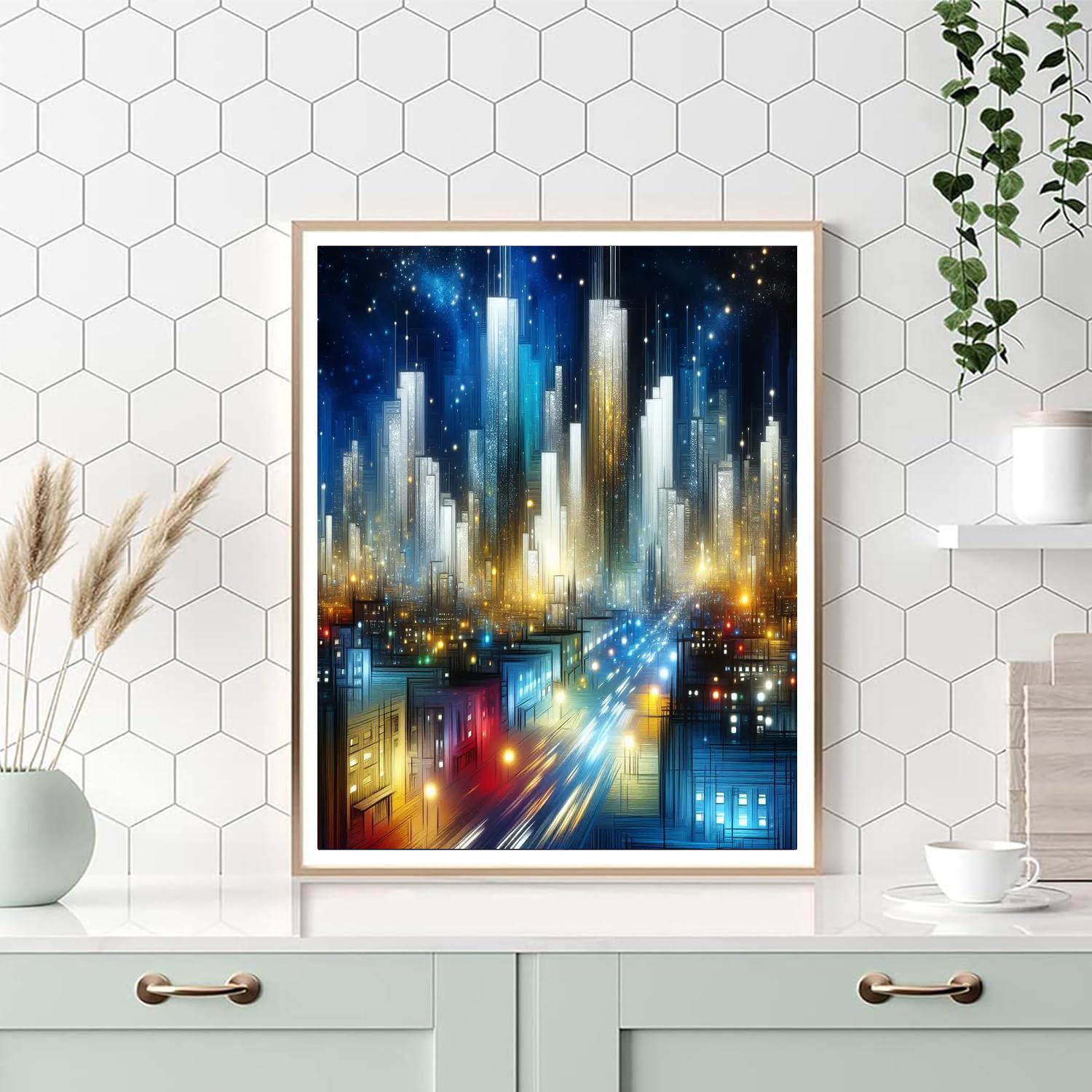 Charming City Nights Paint By Number