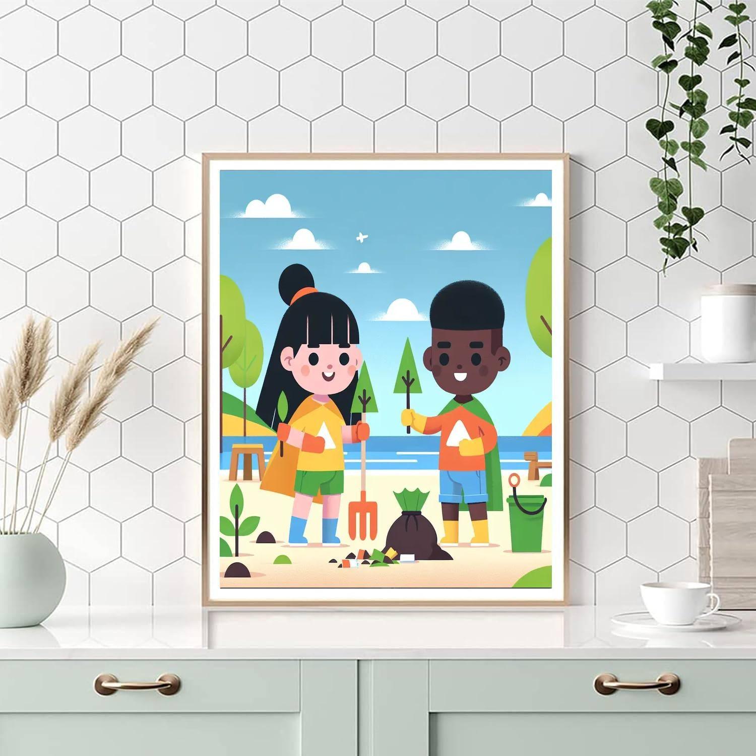 Eco-friendly Heroes Paint By Color