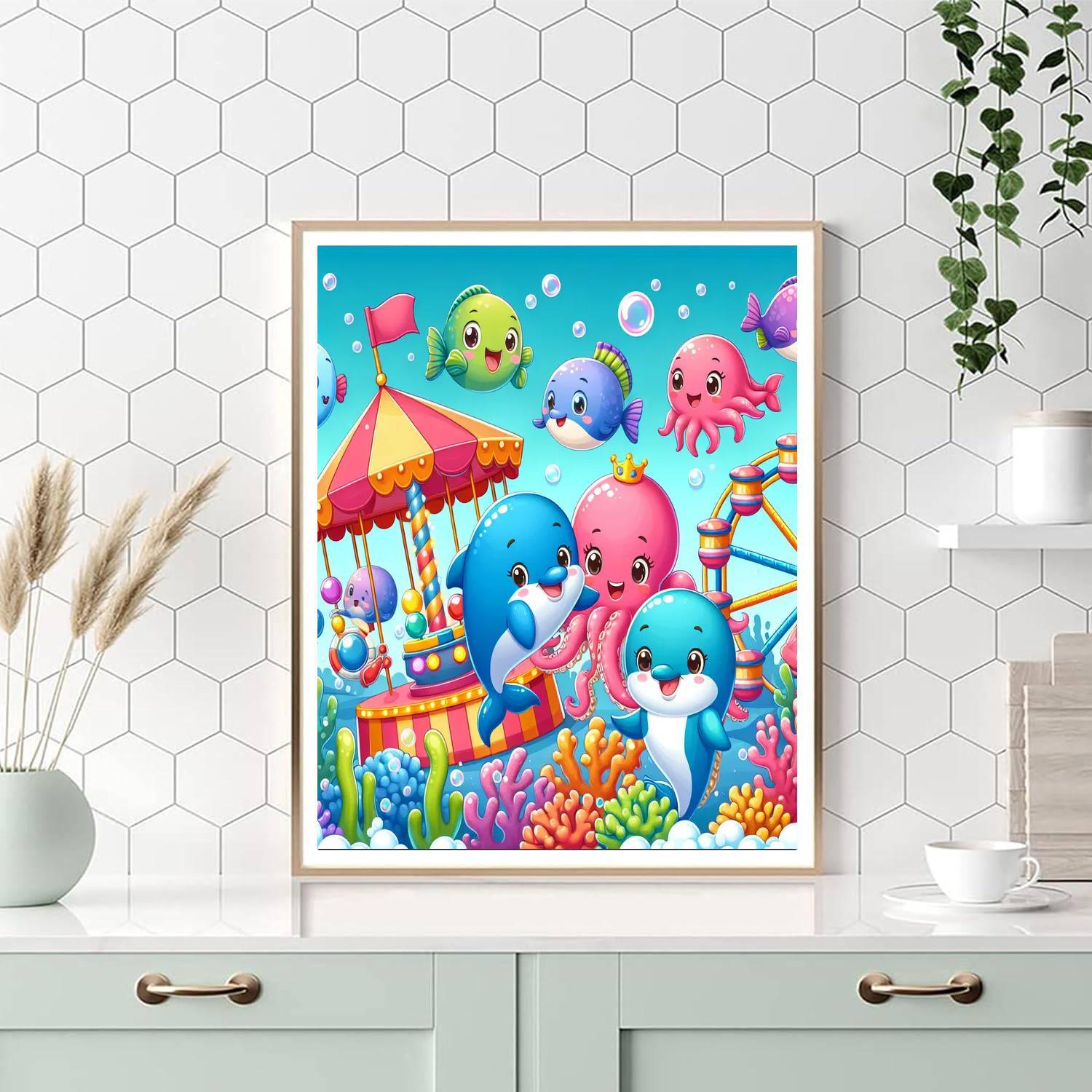 Silly Sea Creature Carnival Paint By Number