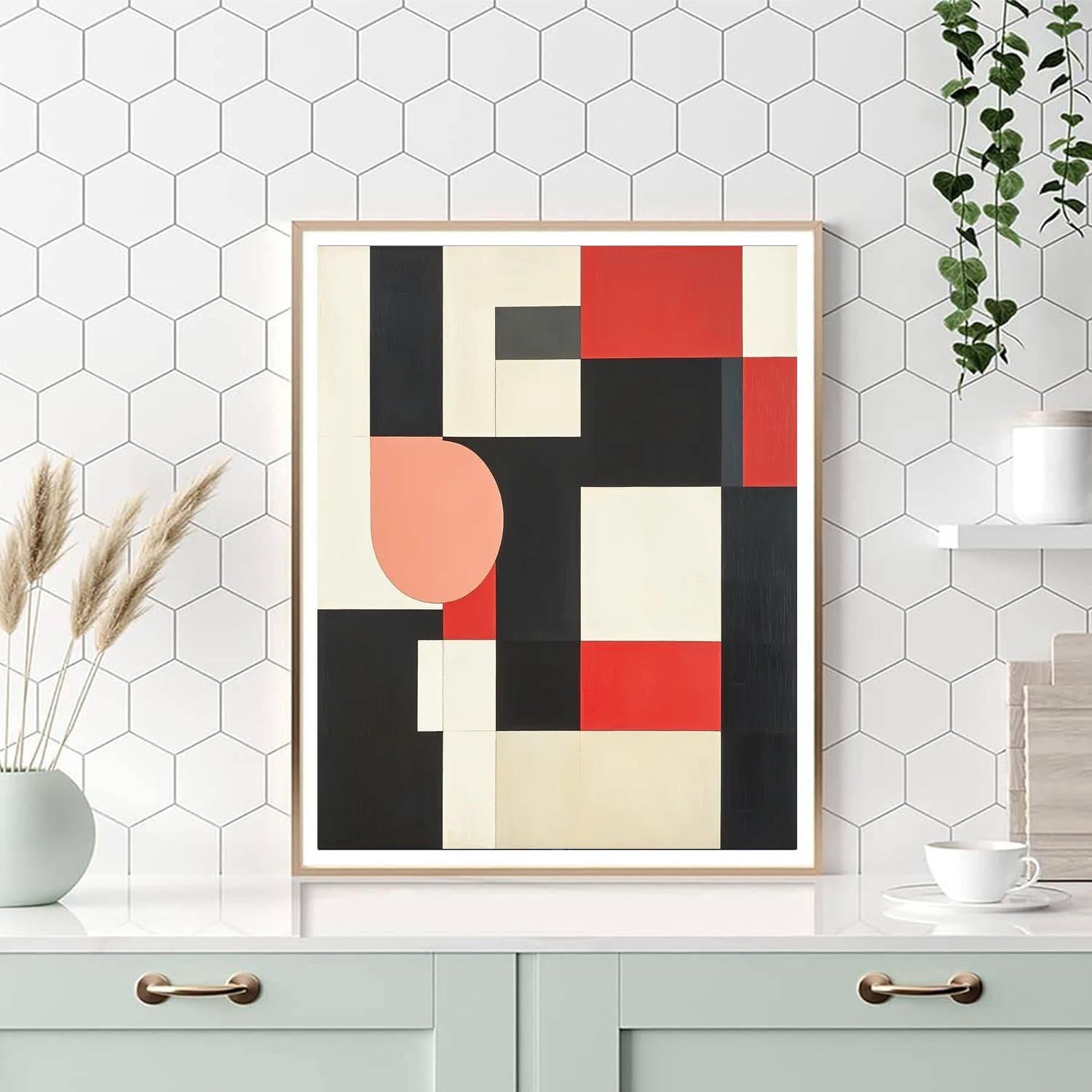 Kazimir Malevich Inspired Layered Dimensions  Paint By Color