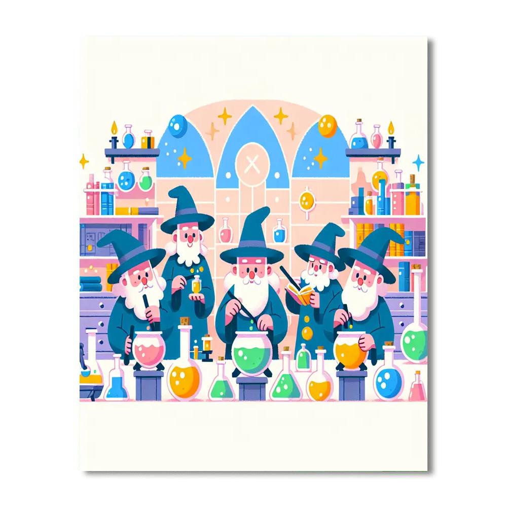 Wizard's Potion Workshop Paint By Color
