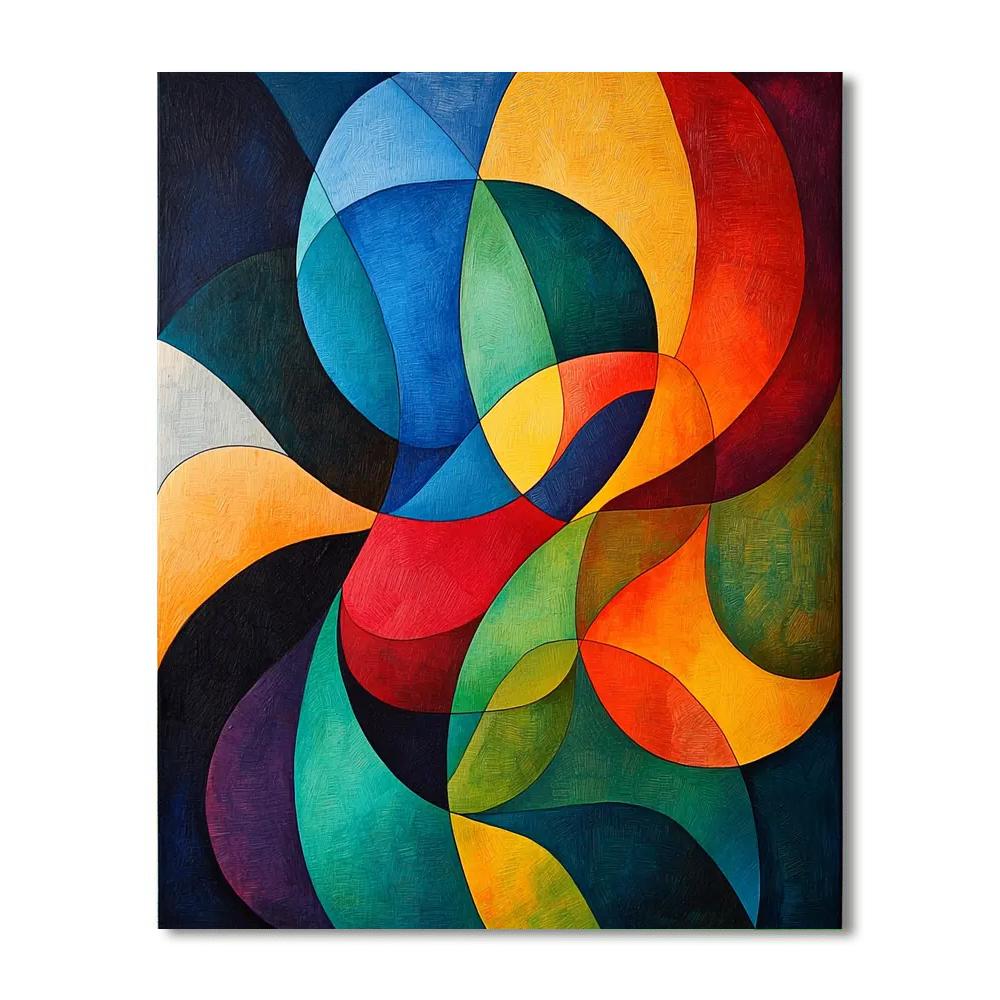 Paul Klee Inspired Dynamic Flow  Painting Number Kit