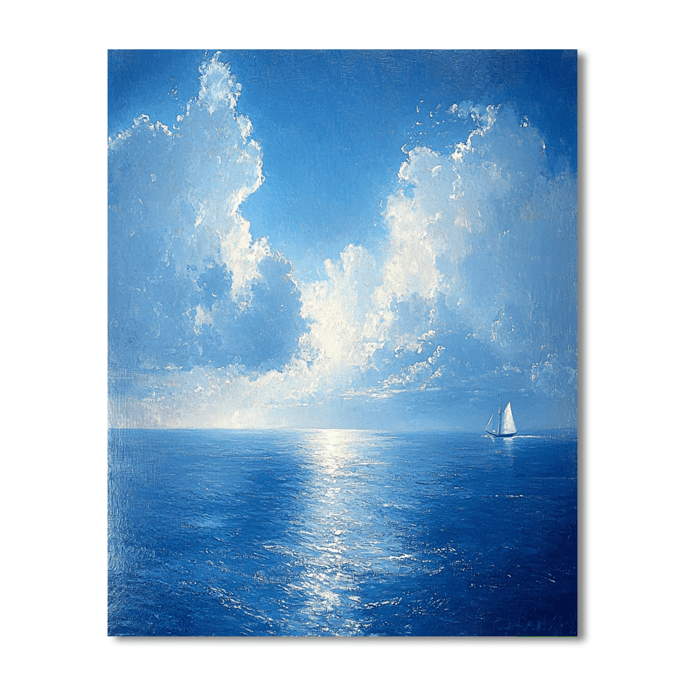 J.M.W. Turner Inspired Nautical Horizon  Paint By Numbers