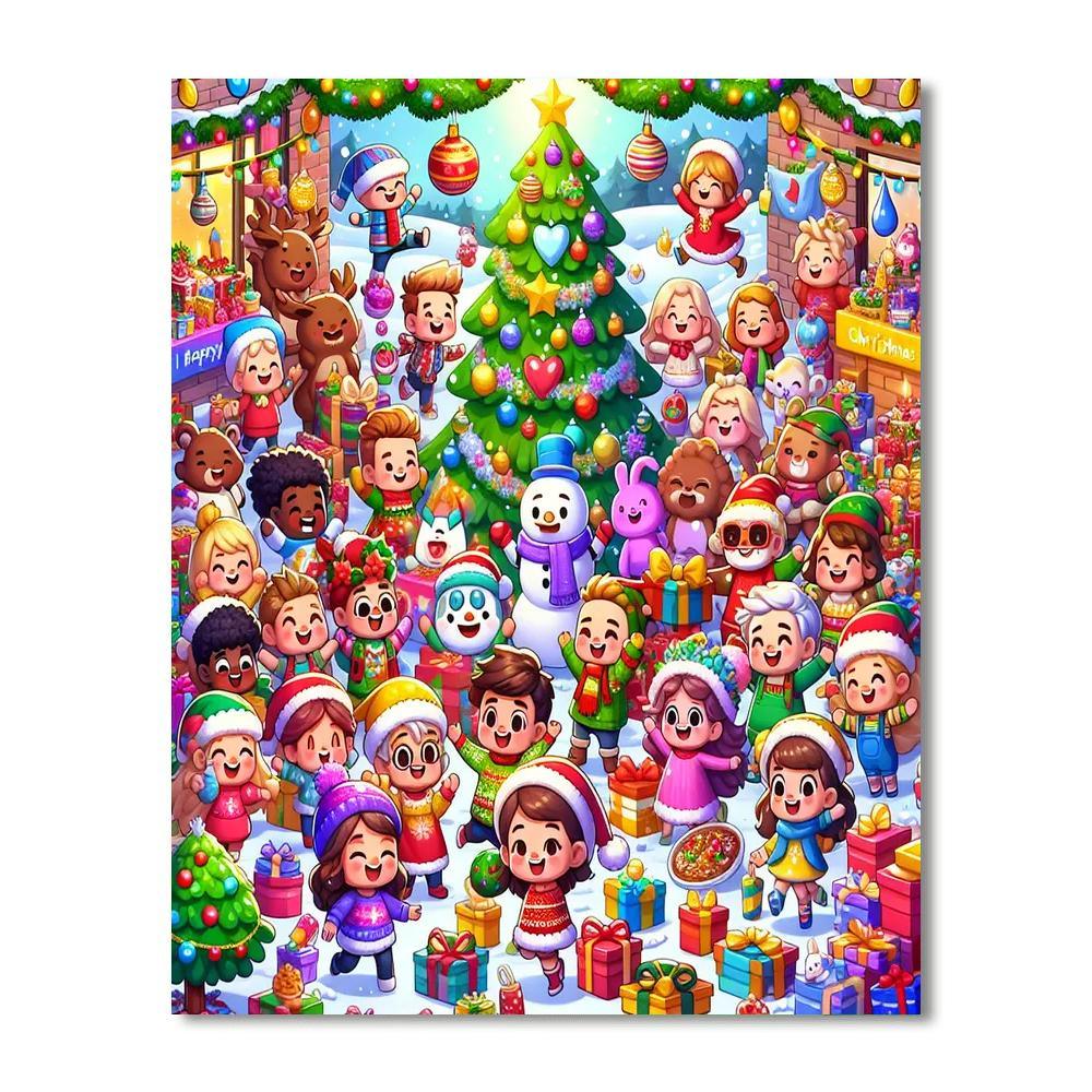 Charming Christmas Countdown Paint By Numbers Kits