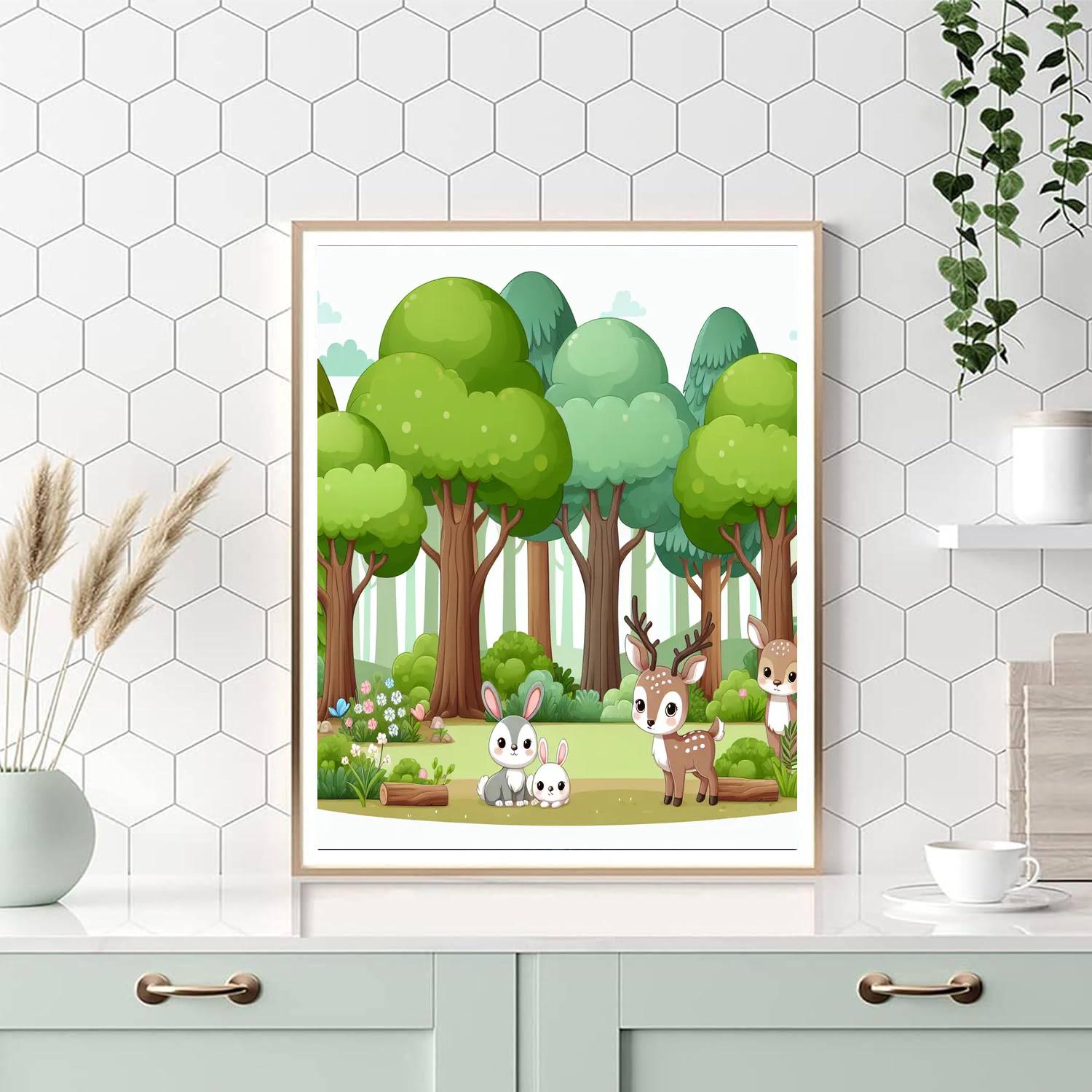 Friendly Forest Retreat Paint By Color