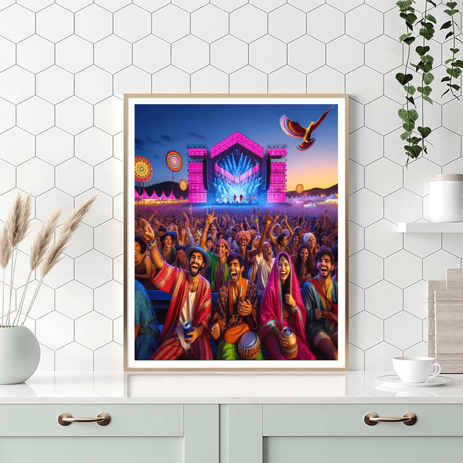 Lollapalooza Brasil Number Painting