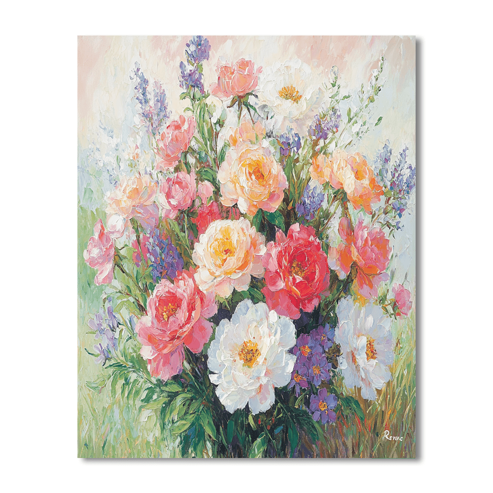 Renoir Inspired Fragrant Blooms  Numbered Painting Kits
