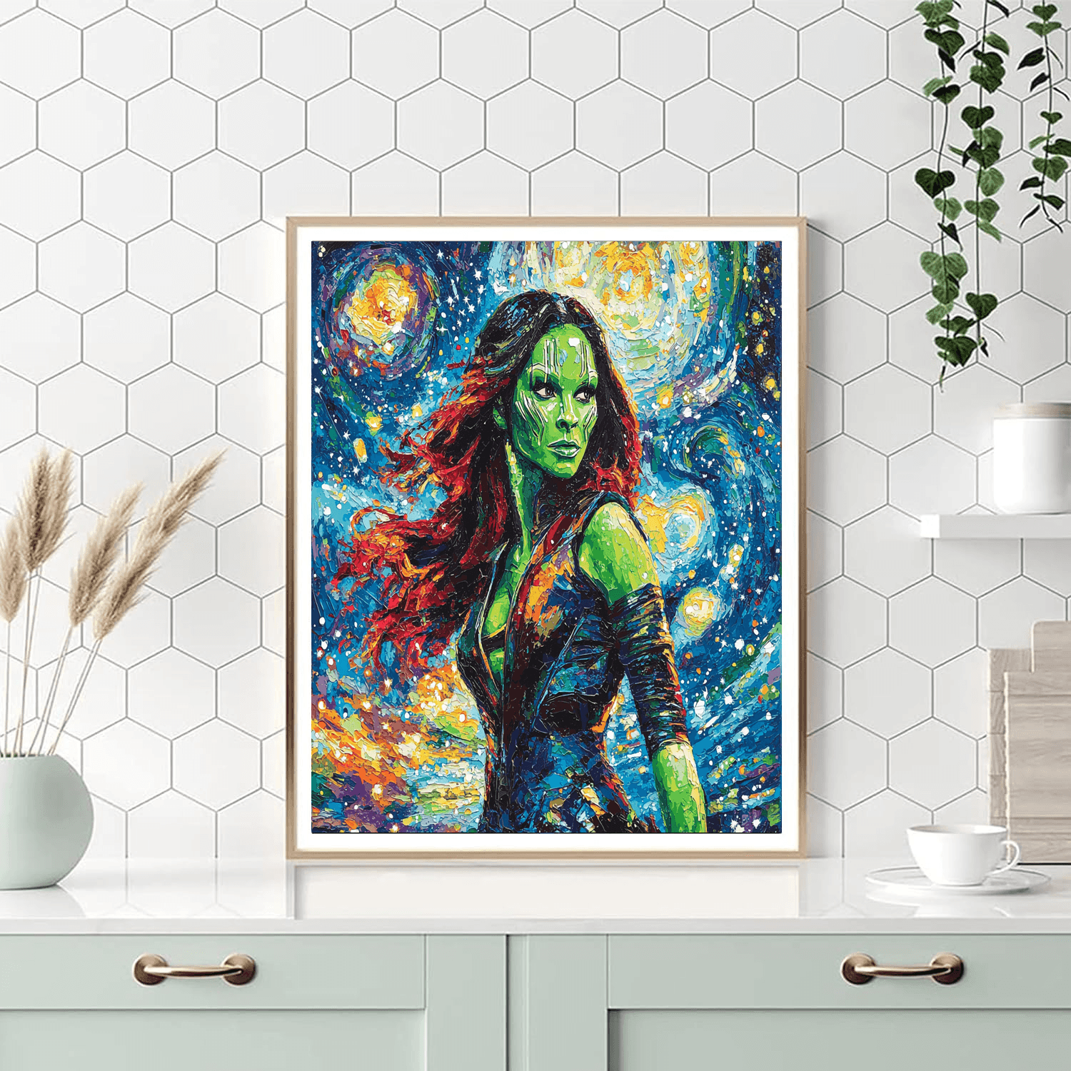 Zoe Saldana: The Starry Guardian Of The Galaxy Paint By Numbers Kits