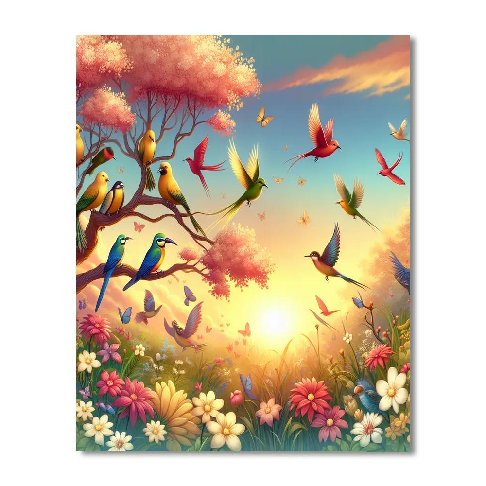 Dawn Chorus Symphony Paint By Number