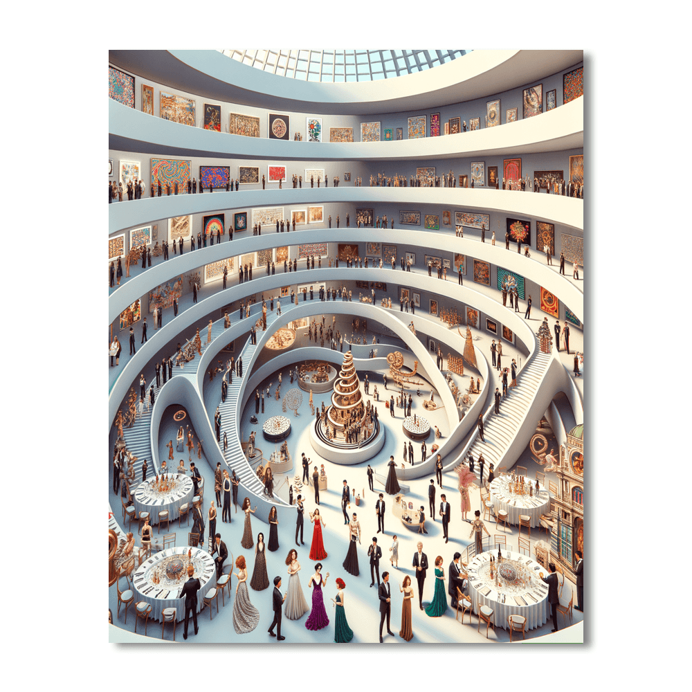 Guggenheim Museum's Art Party Paint By Number