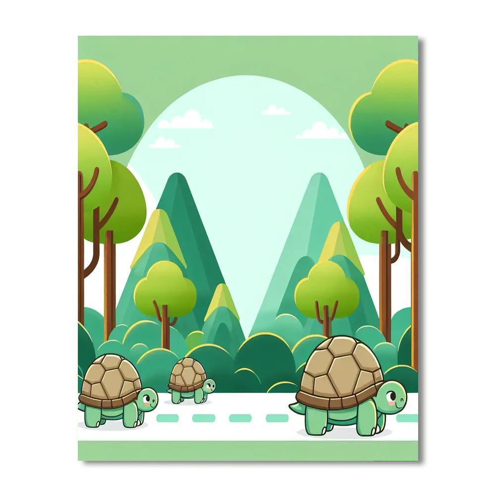 Timeless Tortoise Trek Numbered Painting Kits