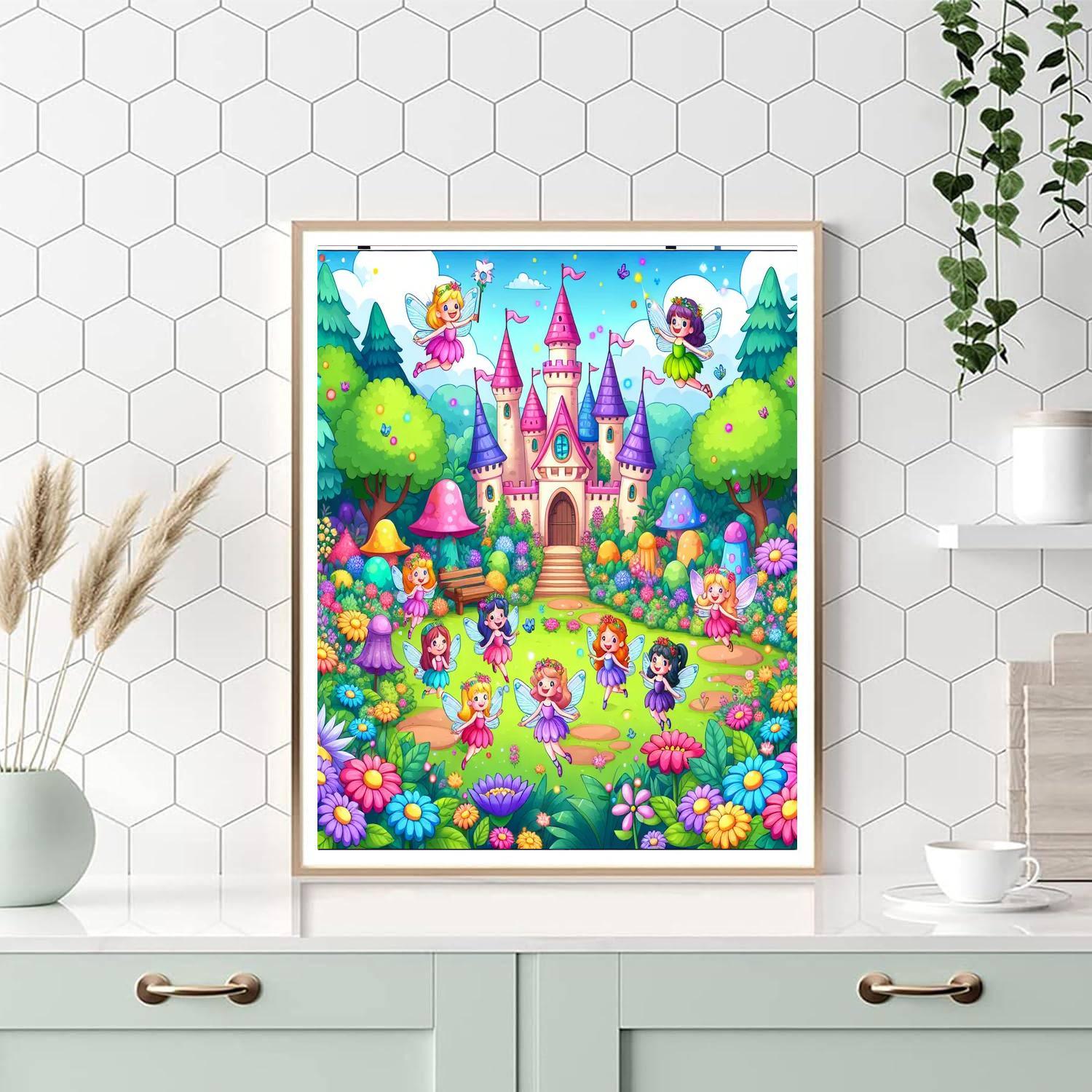 Charming Fairytale Land Paint By Numbers Art