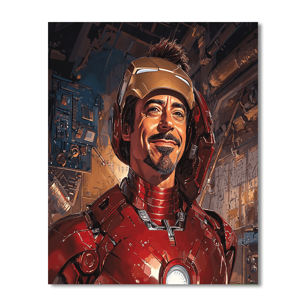 Robert Downey Jr.: The Iron Innovator Paint By Numbers Kits