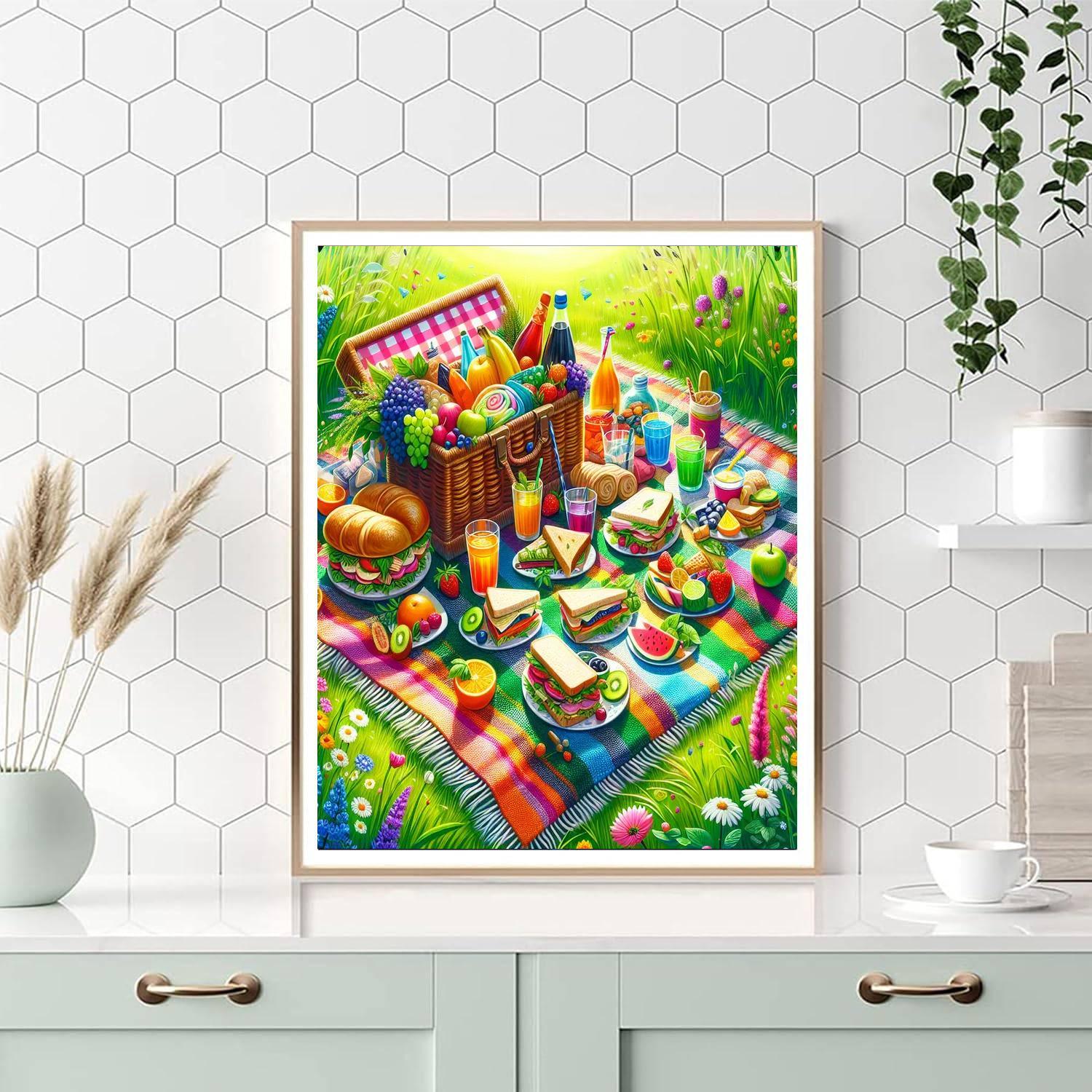 Radiant Summer Picnic DIY Paint By Numbers