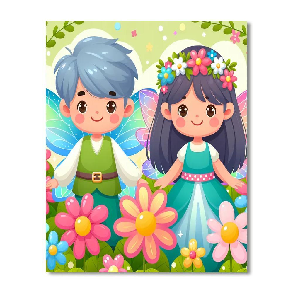 Fairyland Garden Party Paint By Numbers Art