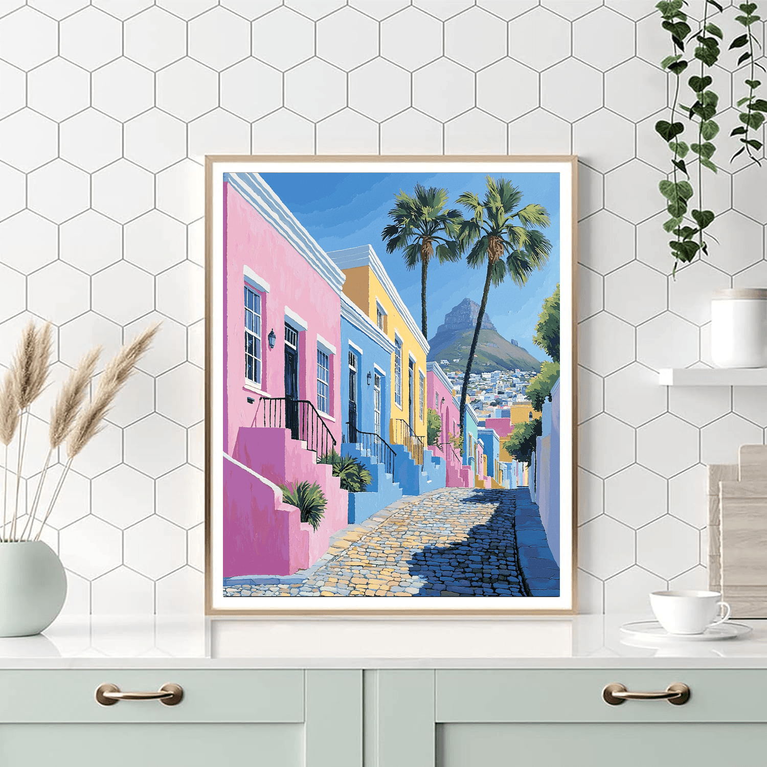 Cape Town's Bo-kaap District Numbered Painting Kits