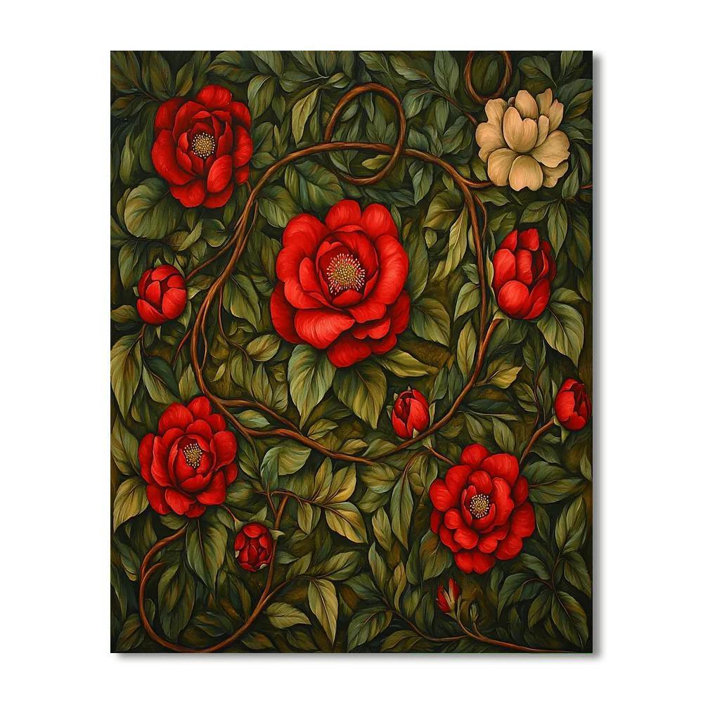 Frida Kahlo Inspired Resilience Of The Serpentine Garden  Paint By Numbers Art