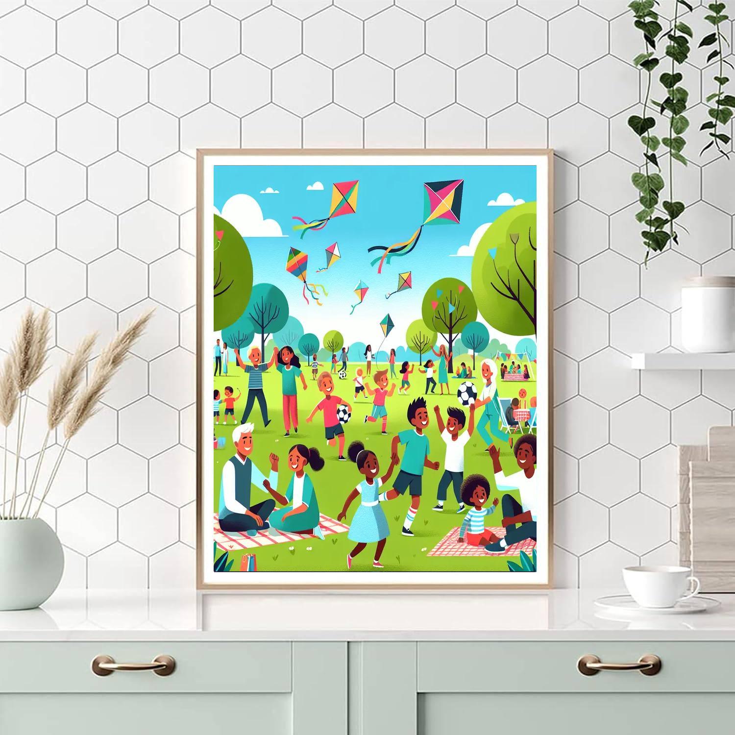 Sunny Park Days Paint By Numbers Kits